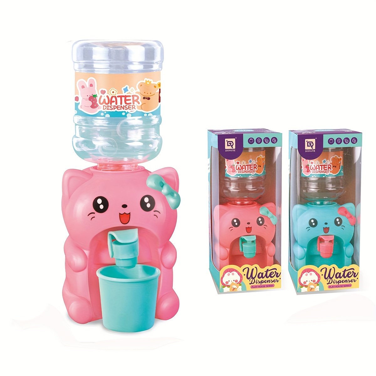1pc Cartoon Mini Water Dispenser, Cartoon Water Dispenser, Kawaii Water  Dispenser Dollhouse Play Set, Funny Kitchen Toy For Girls Boys