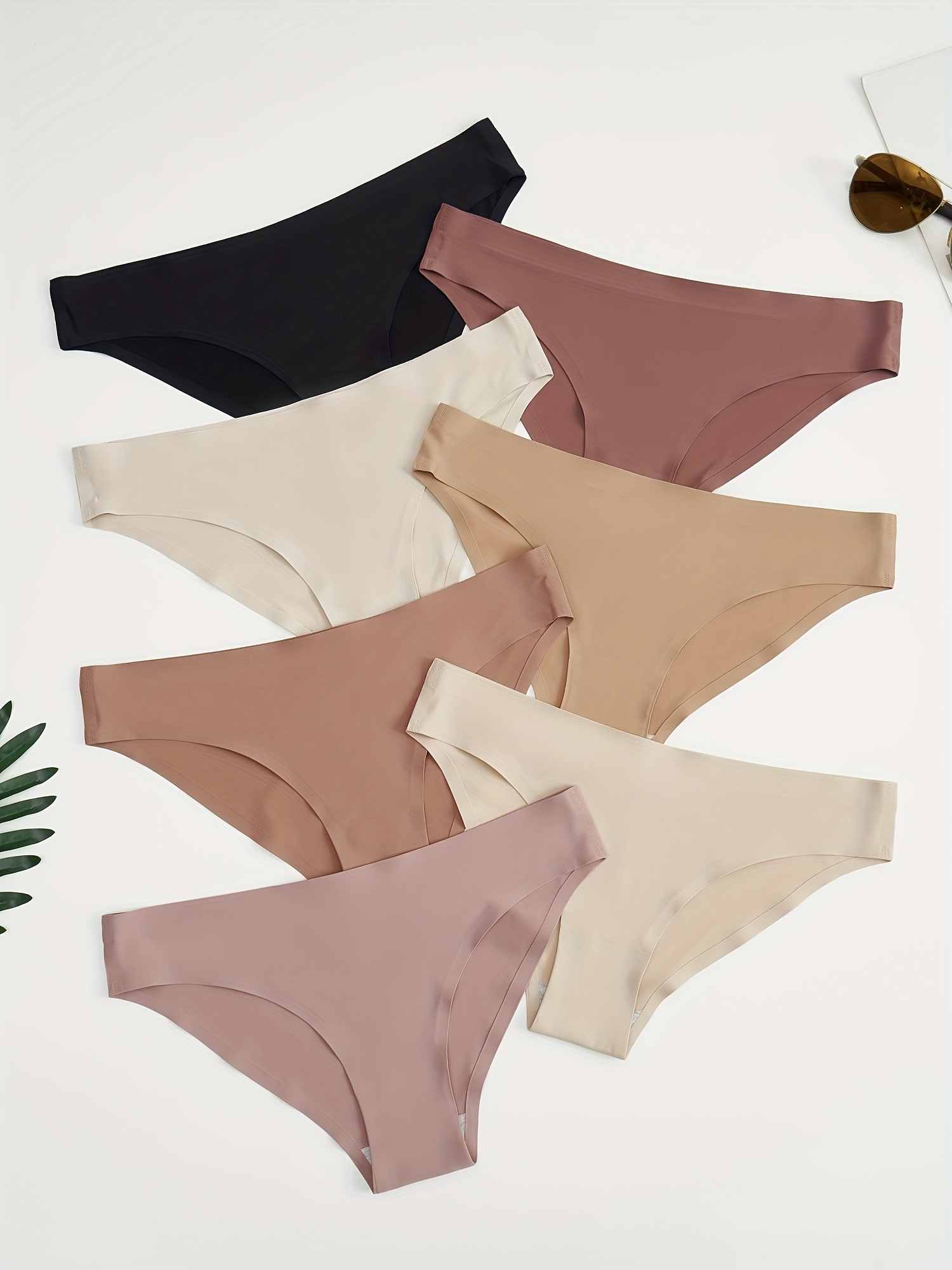 7pcs/set Nylon Girls' Underwear In Multiple Colors