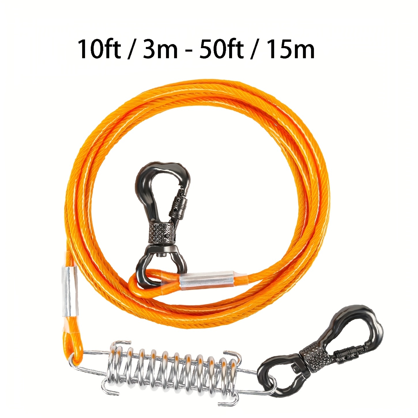 Pet Tie Out Cable For Dogs Dog Tie Out Cable Dog Runner - Temu
