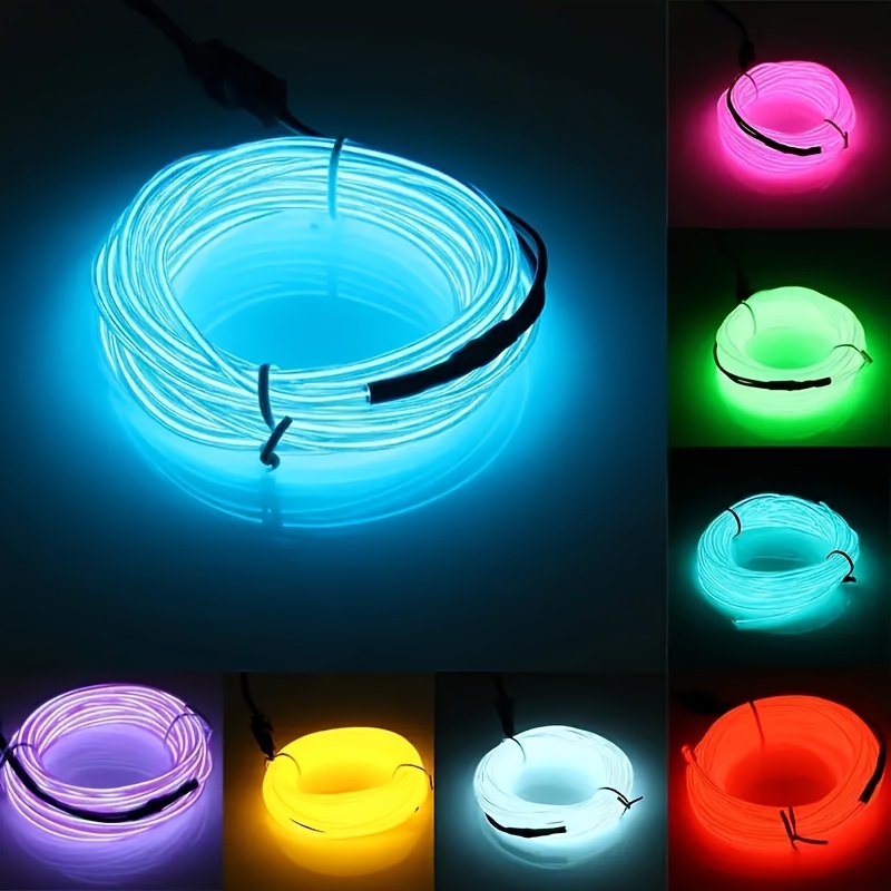 Mini lampe décorative LED USB automatique, lumière rouge, bleu