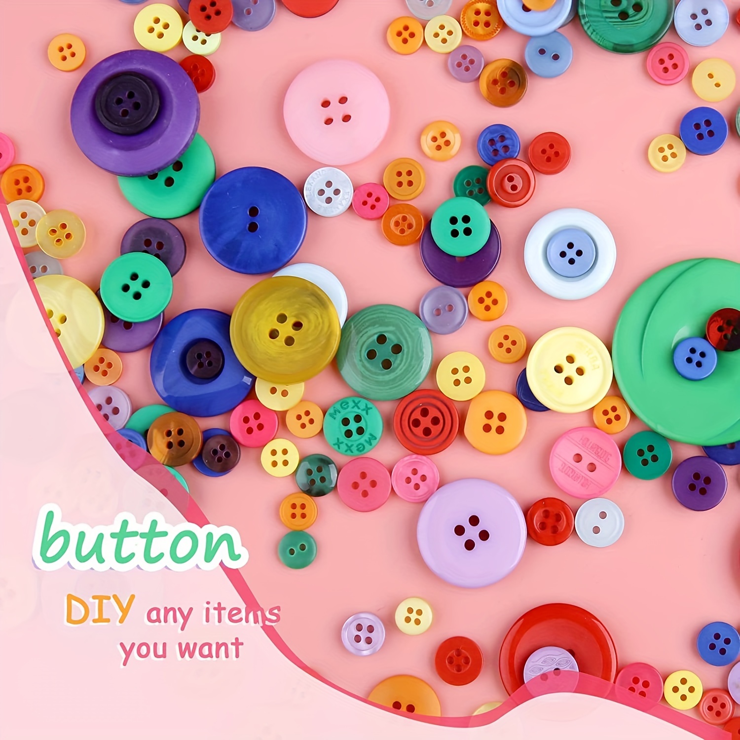 Round Resin Buttons Assorted Sizes 2 Hole And 4 Hole Mixed - Temu