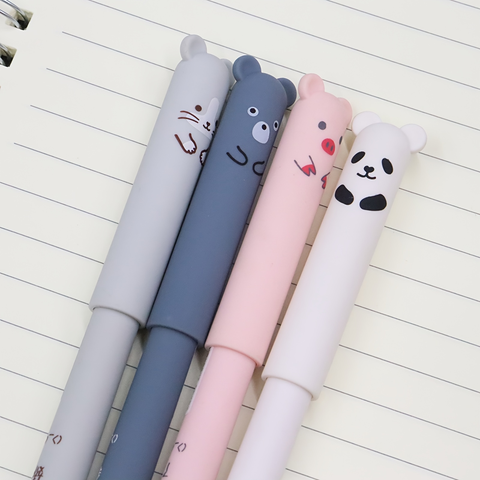 6 pièces/set Papeterie fournitures Kawaii chat Gel stylo créatif mignon  encre neutre stylo enfants cadeau école bureau écriture
