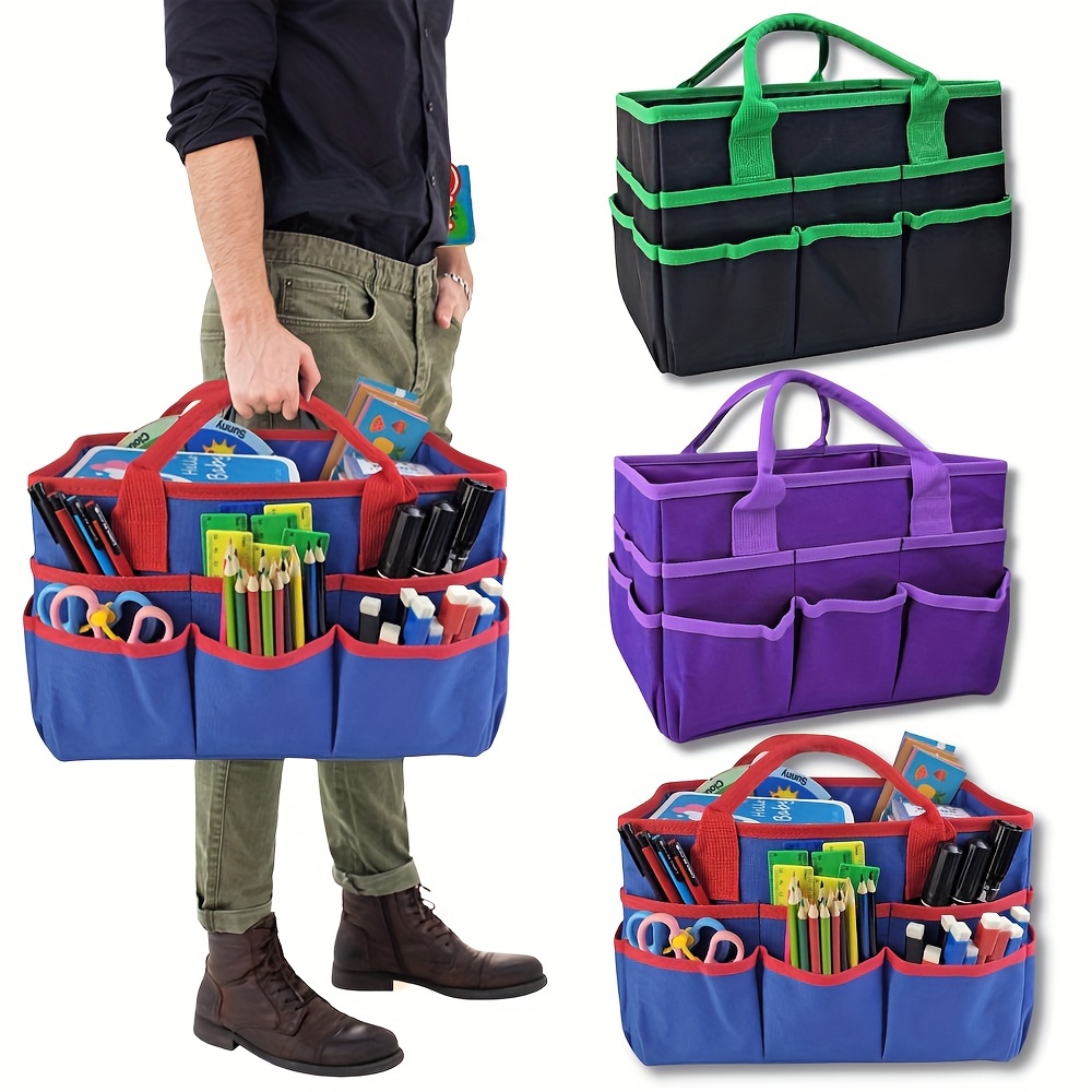

1pc Large Capacity Handicraft Handbag, Multi-functional Sewing Supplies Accessories Tool Storage Bag, Portable Storage And Organizer Tote Bag, Organizer Supplies Art Supplies
