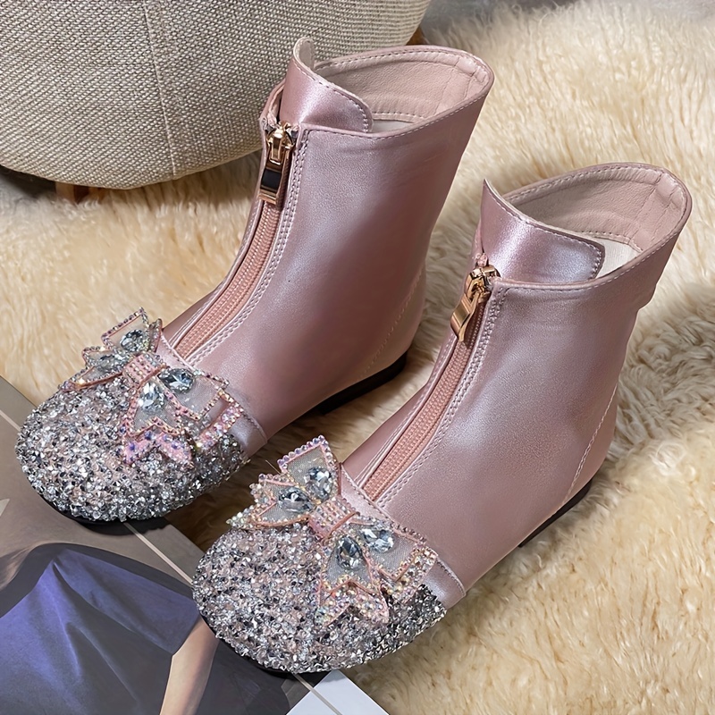 Sequin on sale flat boots