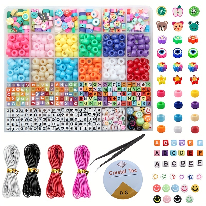 Beads Kit Diy Handmade Bracelet Jewelry Accessories Acrylic - Temu