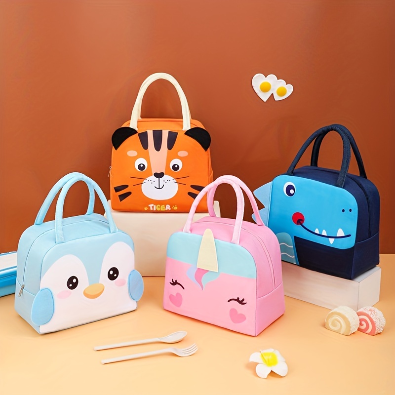 New Cartoon Portable Lunch Box Kid Insulated Lunch Bag for