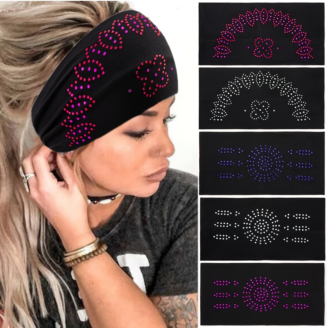 Wide Headbands Women Non Slip Soft Elastic Hair Bands Yoga - Temu