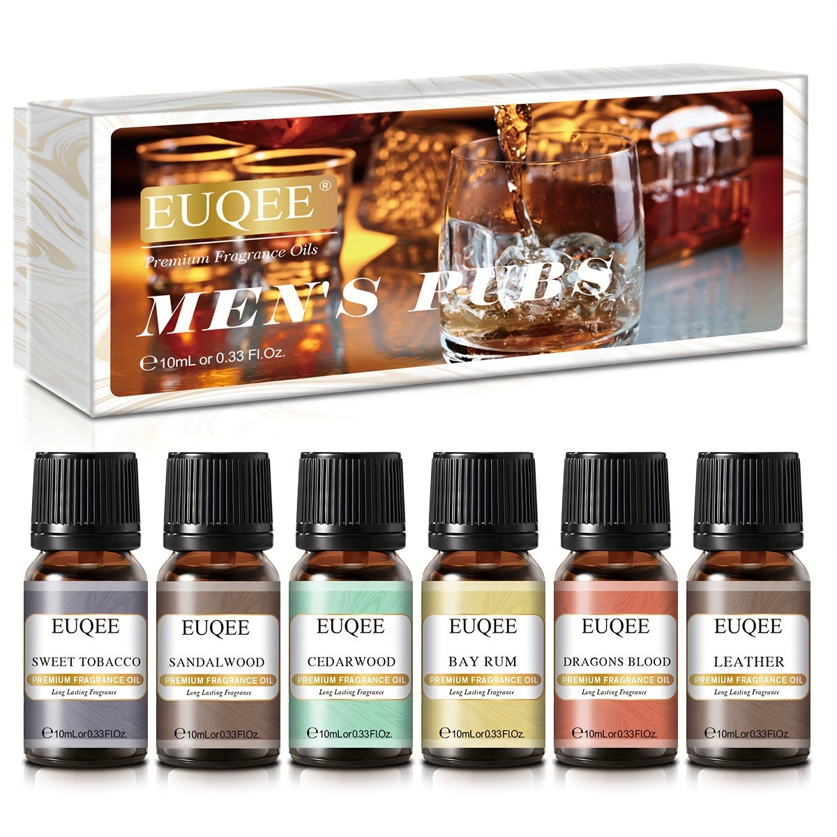 6 Pack Fragrance Oils for Diffuser, Premium Apple Cider Scented Oils for  Candle & Soap Making Scents, Grape Essential Oils Gift Set, Bay Rum, Ocean