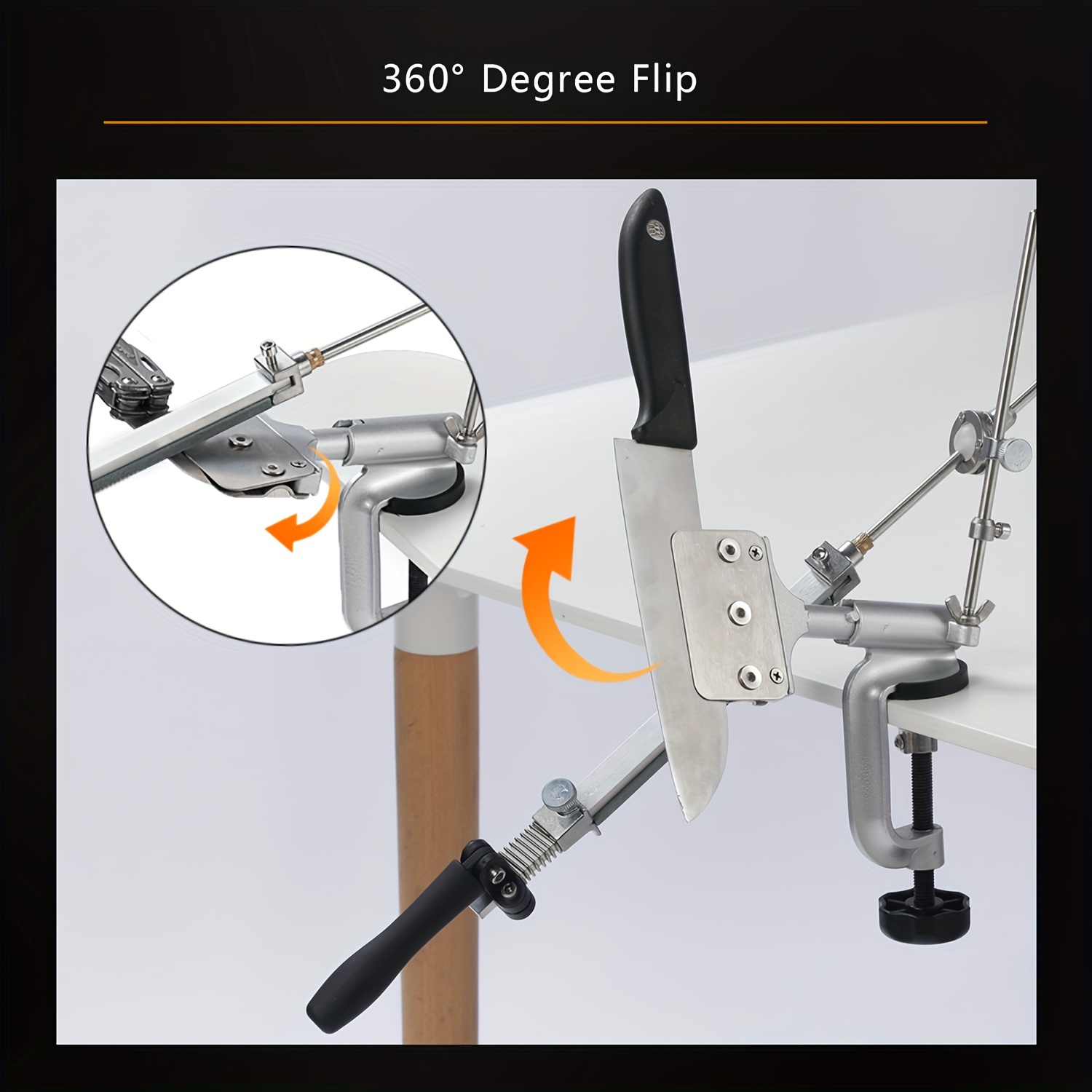 360 rotary Professional Kitchen Knife sharpener Sharpening System