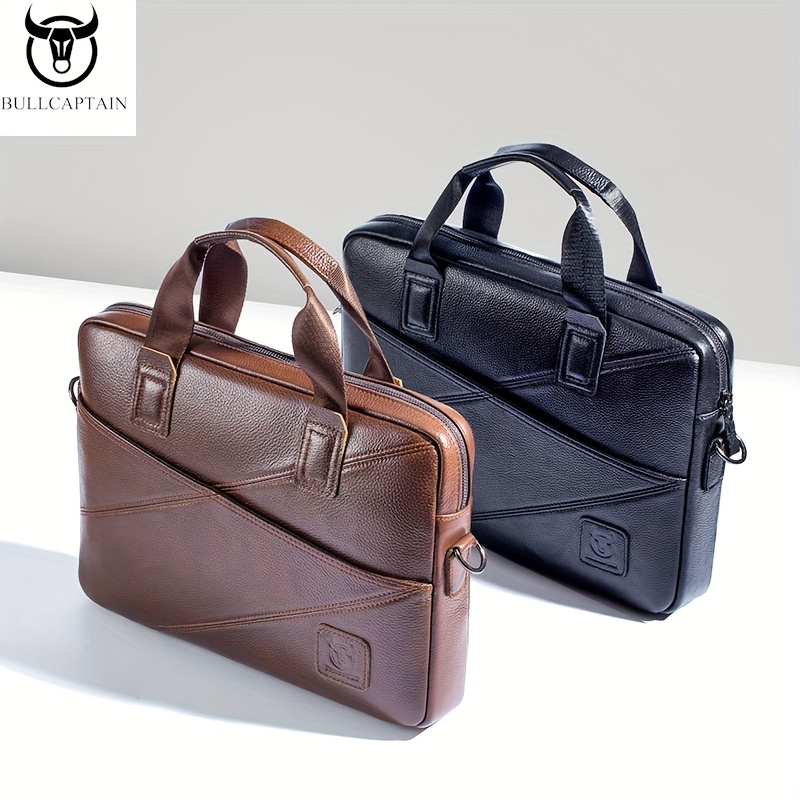 Bullcaptain Fashion Genuine Leather Shoulder Bag Large Capacity
