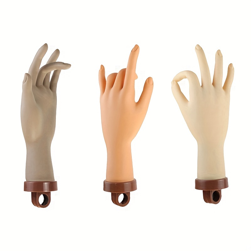 Practice Hand For Acrylic Nails, Fake Hand For Nails Practice, Flexible  Bendable Mannequin Hand, Fake Hand Manicure Practice Tool(without Practice  Nai