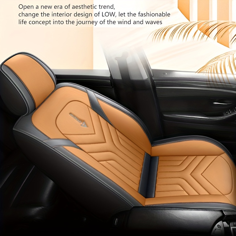 5 Seats Car Seat Cover Breathable Full Surround Auto Front - Temu