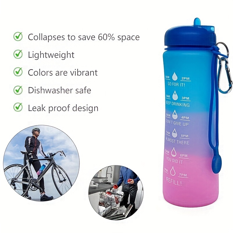 Sports Water Bottle, 800ml/1L/1.5L/2L Leak Proof Bottles for  Outdoors,Camping,Cycling,Fitness