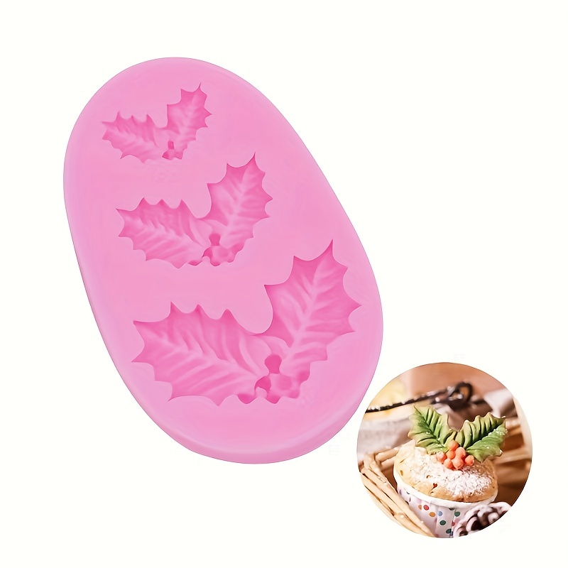 2 Pcs Leaf Mold Candy Desserts Molds Maple Leaves Pudding Silicone Soap