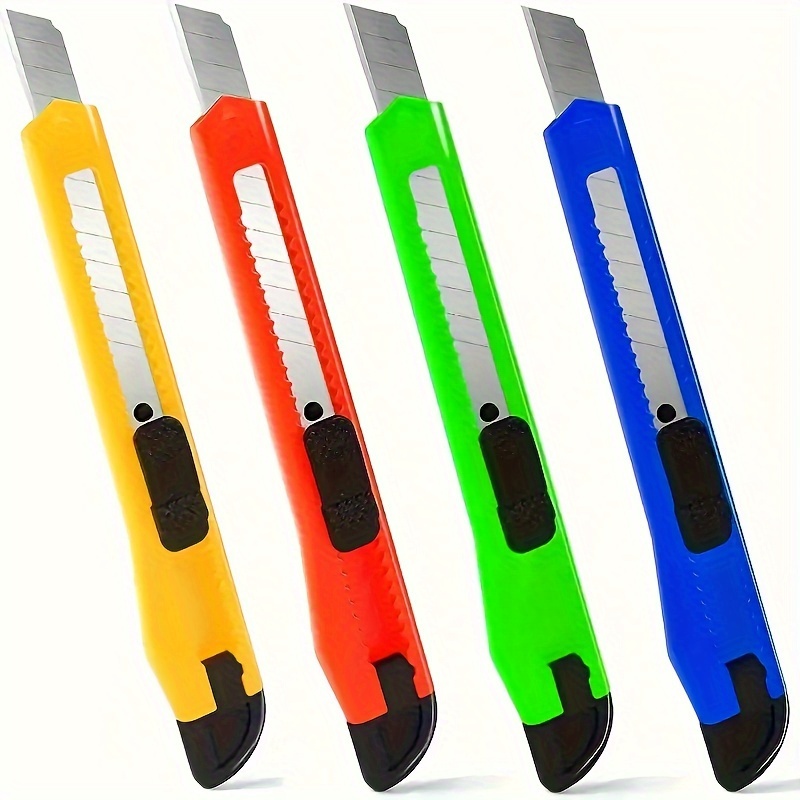  6 Pack Retractable Box Cutters, Cute Box Opener