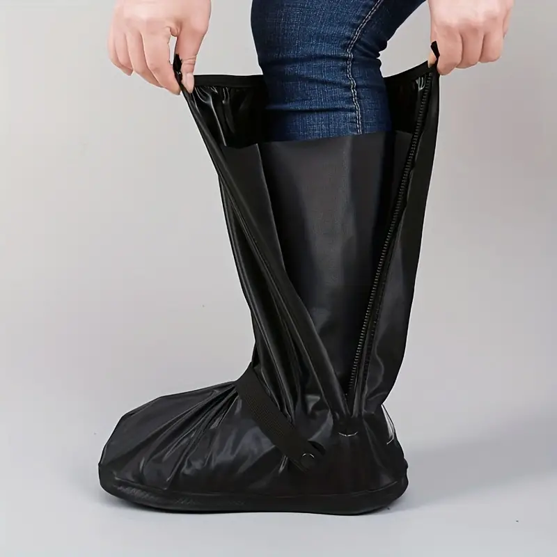 1pair creative waterproof reusable motorcycle cycling bike rain boot shoes covers rainproof shoes cover 3