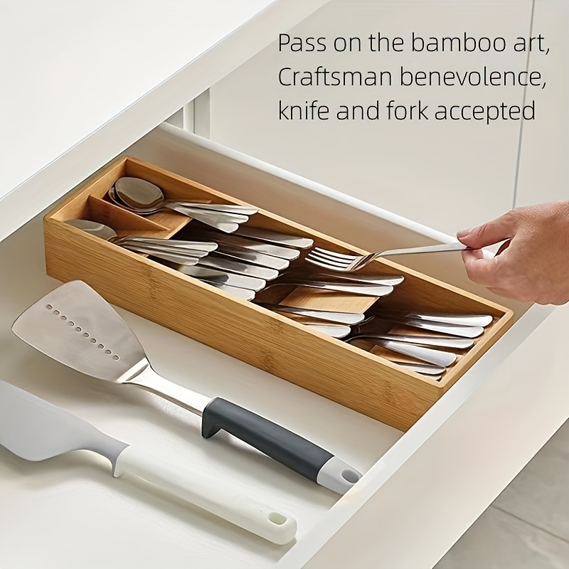 Knife Block Organizer In Drawer Steak Knife Insert Rack For Storage Plastic  Container Divided Kitchen, - Temu