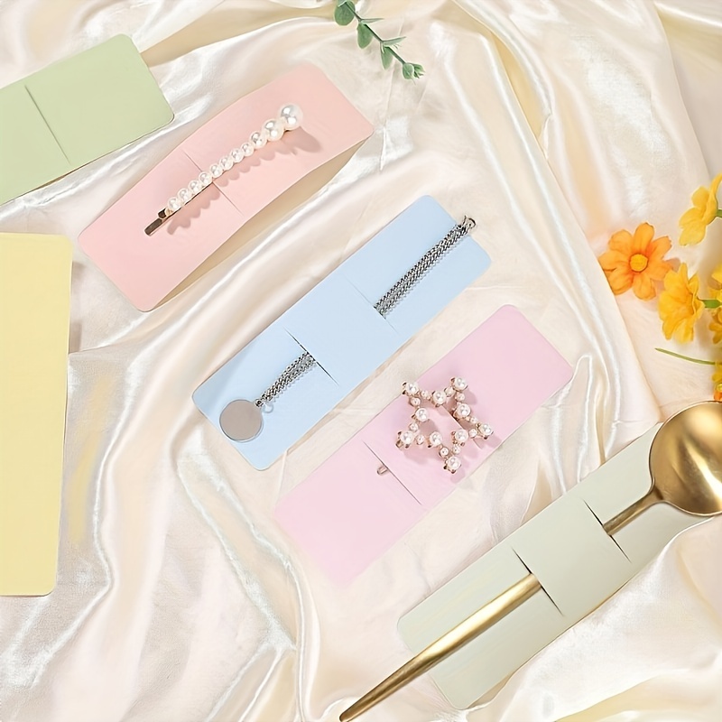 5 Colors Bookmark Holder Set Diy Elegant Display Card - Temu