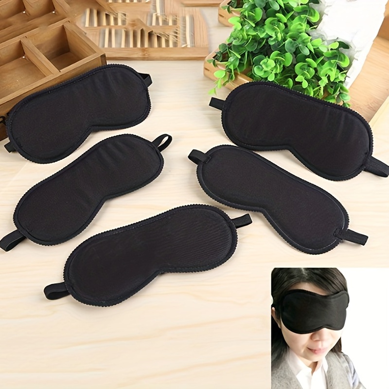 100 Pack Eye Mask Disposable Blindfolds for Games with Nose Pad Soft Eye  Cover Party Pack Sleep Eye Masks Eye Shade Mask Women Men Kids (Black)