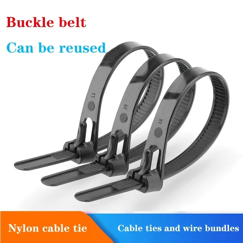 Reusable Self locking Nylon Cable Tie Loose Type Snap - Temu Canada