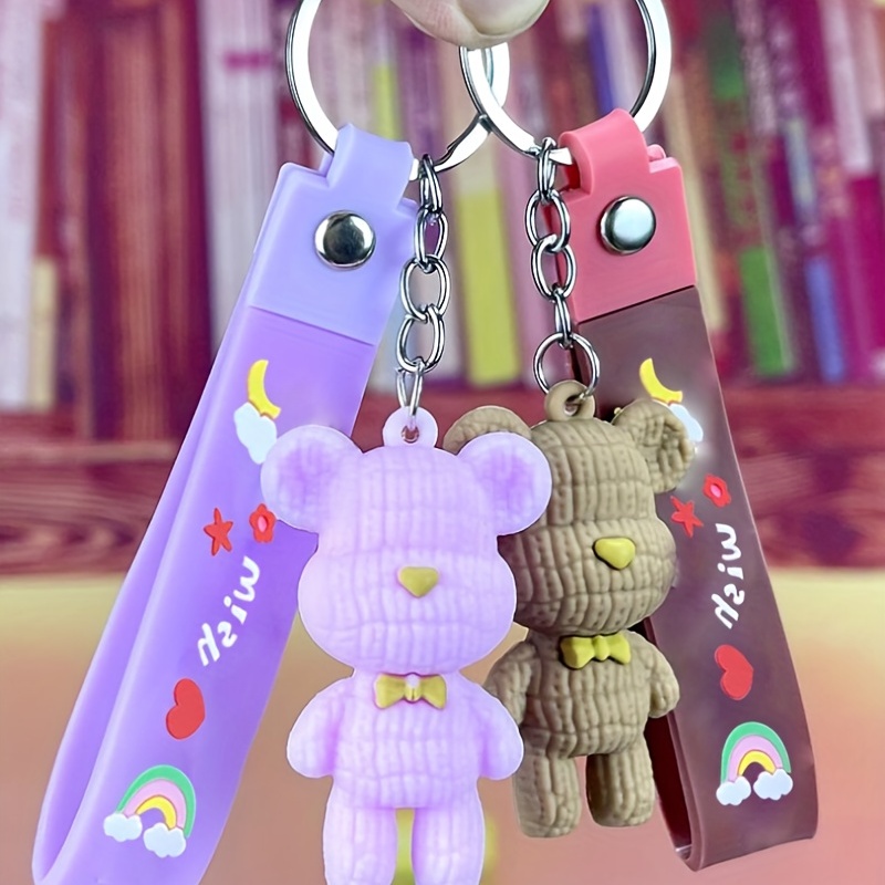 Astronaut Keychain Bear Key Ring Rabbit Bag Charm for Car Keys, Backpack  Accessories,Decoration Gift for Women Men Boys Girls 