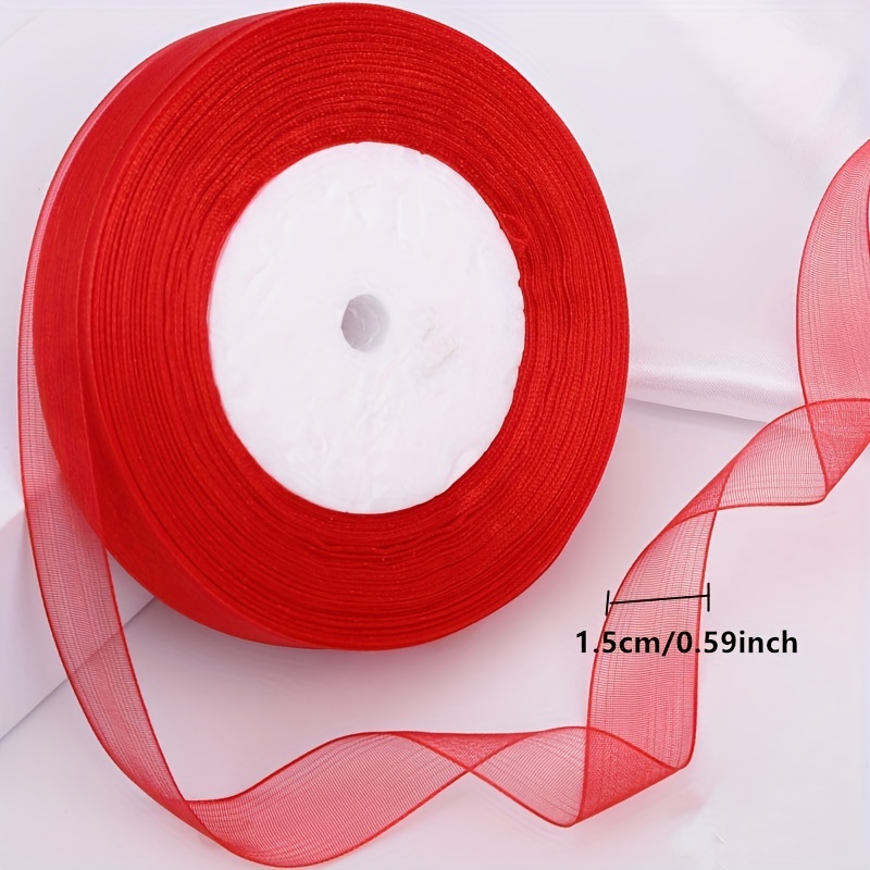 Organza Ribbons Crafts Gift Packing Christmas Wedding Party - Temu
