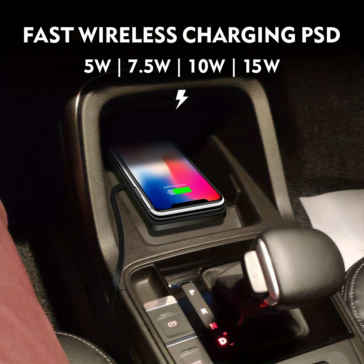 

Car Wireless Charger Silicone Non Slip Pad For Iphone 14 13 12 11 Samsung 15w Car Wireless Phone Fast Charging Station Car Modification Wireless Charger