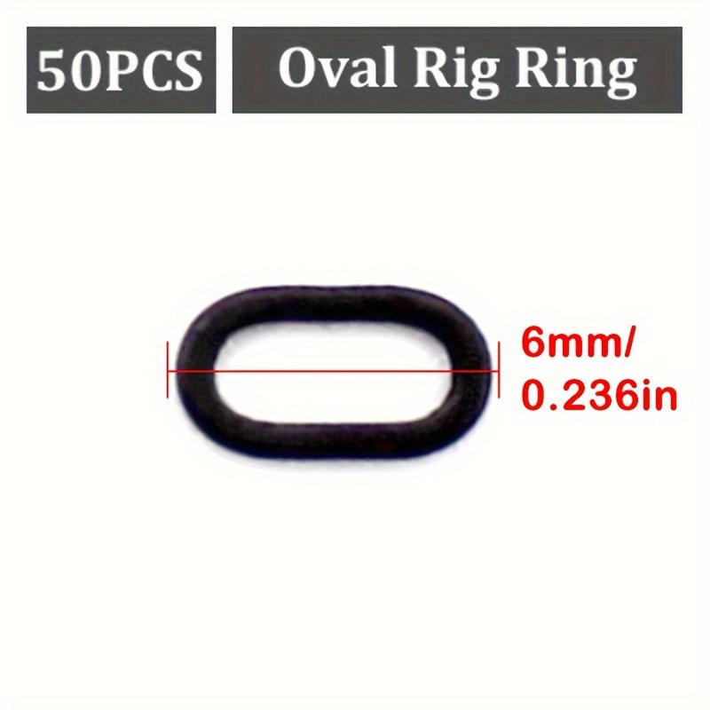 Carp Fishing Accessories Multi Size Rig Ring Set Oval Rig - Temu