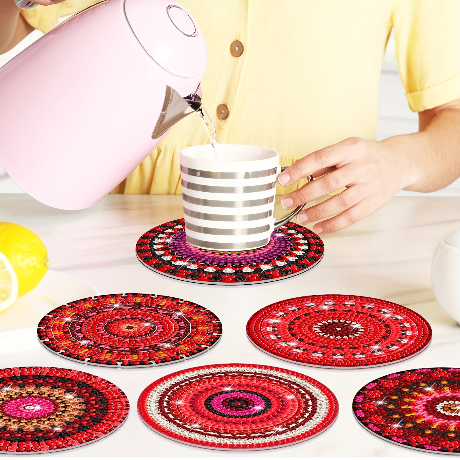  Kit de pintura para tazas de cerámica para adultos