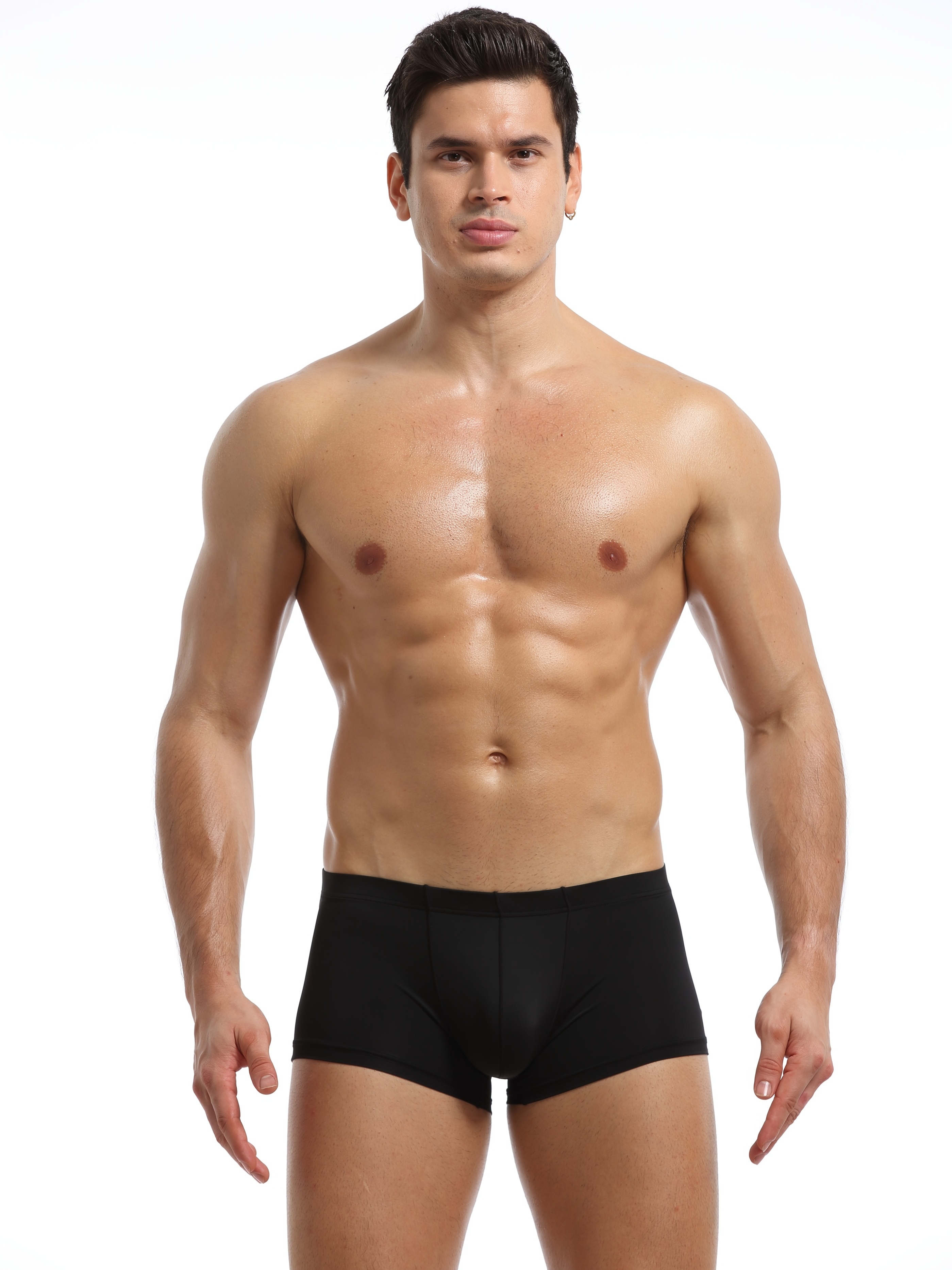 Men's Ice Silk Casual Underwear Breathable Elastic Fitness Sports