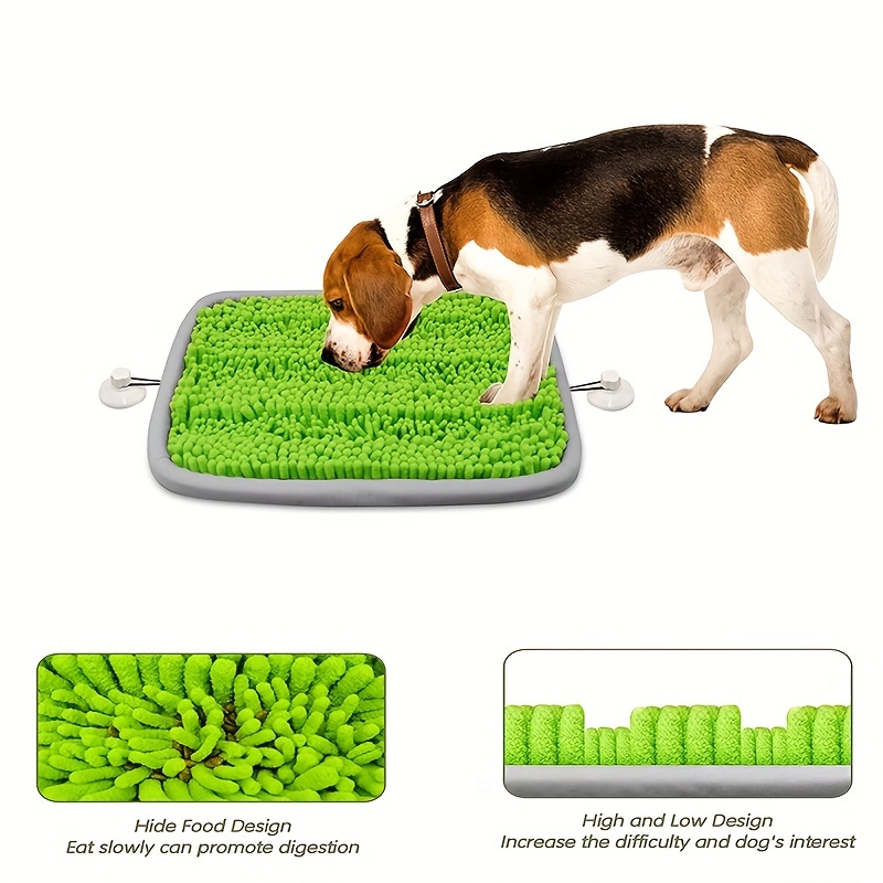 Snuffle Mat with Dog Puzzle Toys Pet Foraging Mat and Interactive Ball Toys  for Nose-Work Feeding Encourage