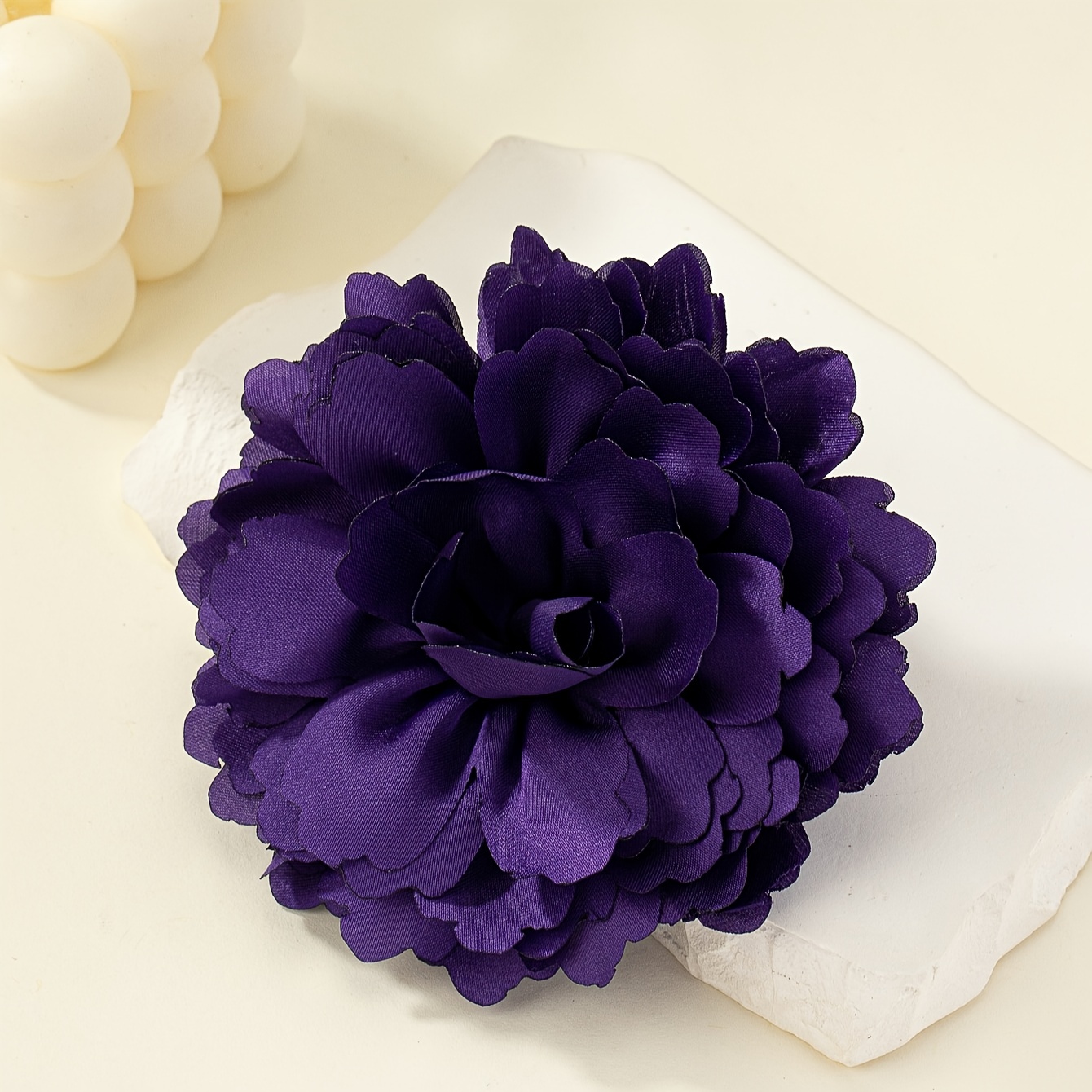 Large Purple Fabric Flower