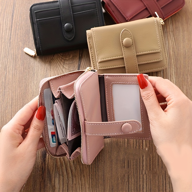 Simple Slim Credit Card Holder Faux Leather Clutch Wallet Mini