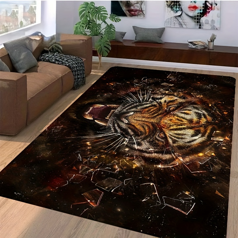 Decorativo per la casa tappeto verde tigre leopardo tappeti per