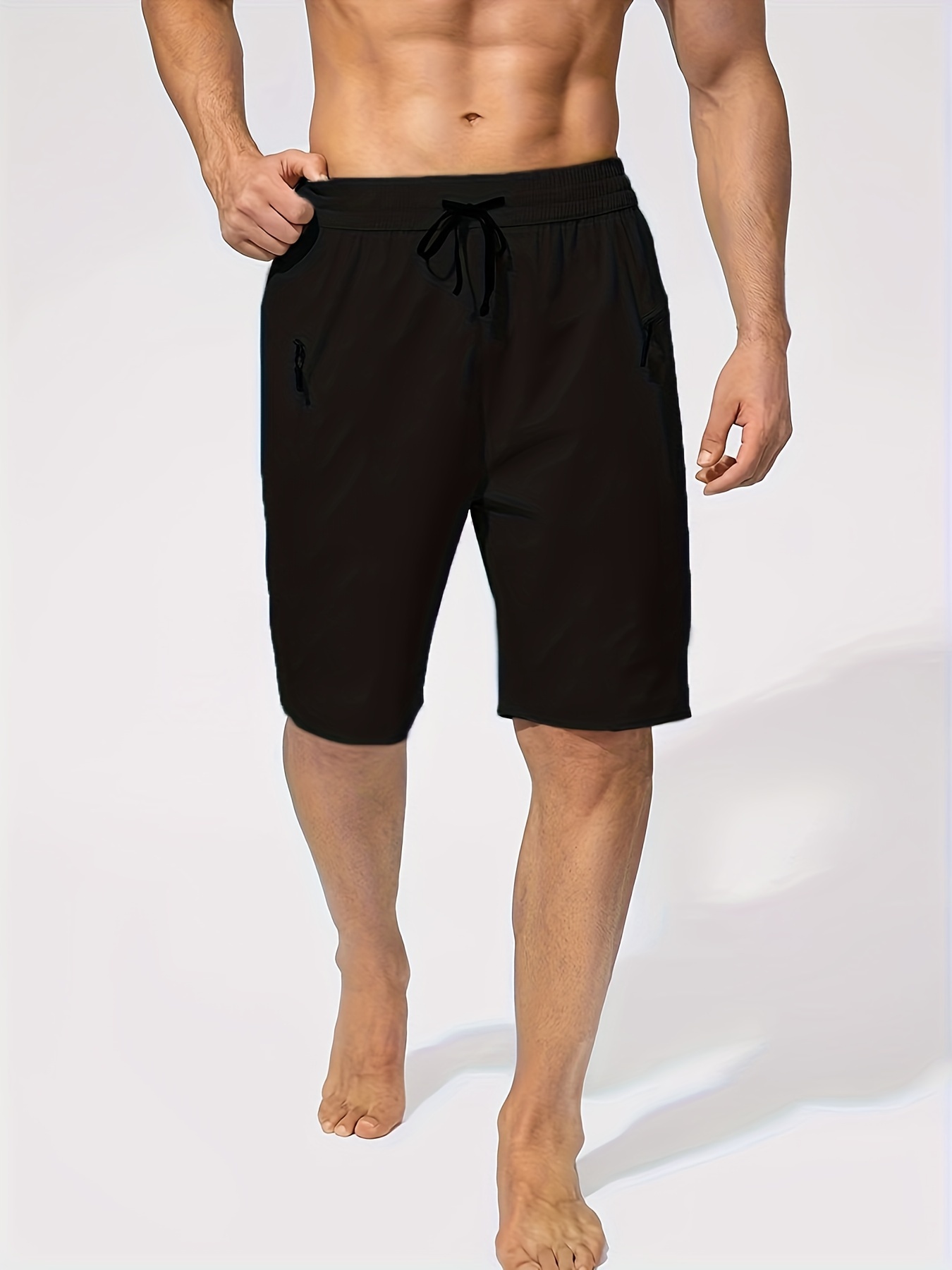 TMEOG Bañador Hombre Corto, Pantalon Corto Deporte Traje de Baño Shorts  Deportivos Bañador Natacion Surf Playa Calções de Banho Homem con Bolsillo  de Cremallera(Azul Marino,S): : Moda