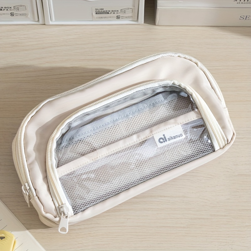 Large Pencil Bag Stationery Bag Pencil Case Large Capacity - Temu