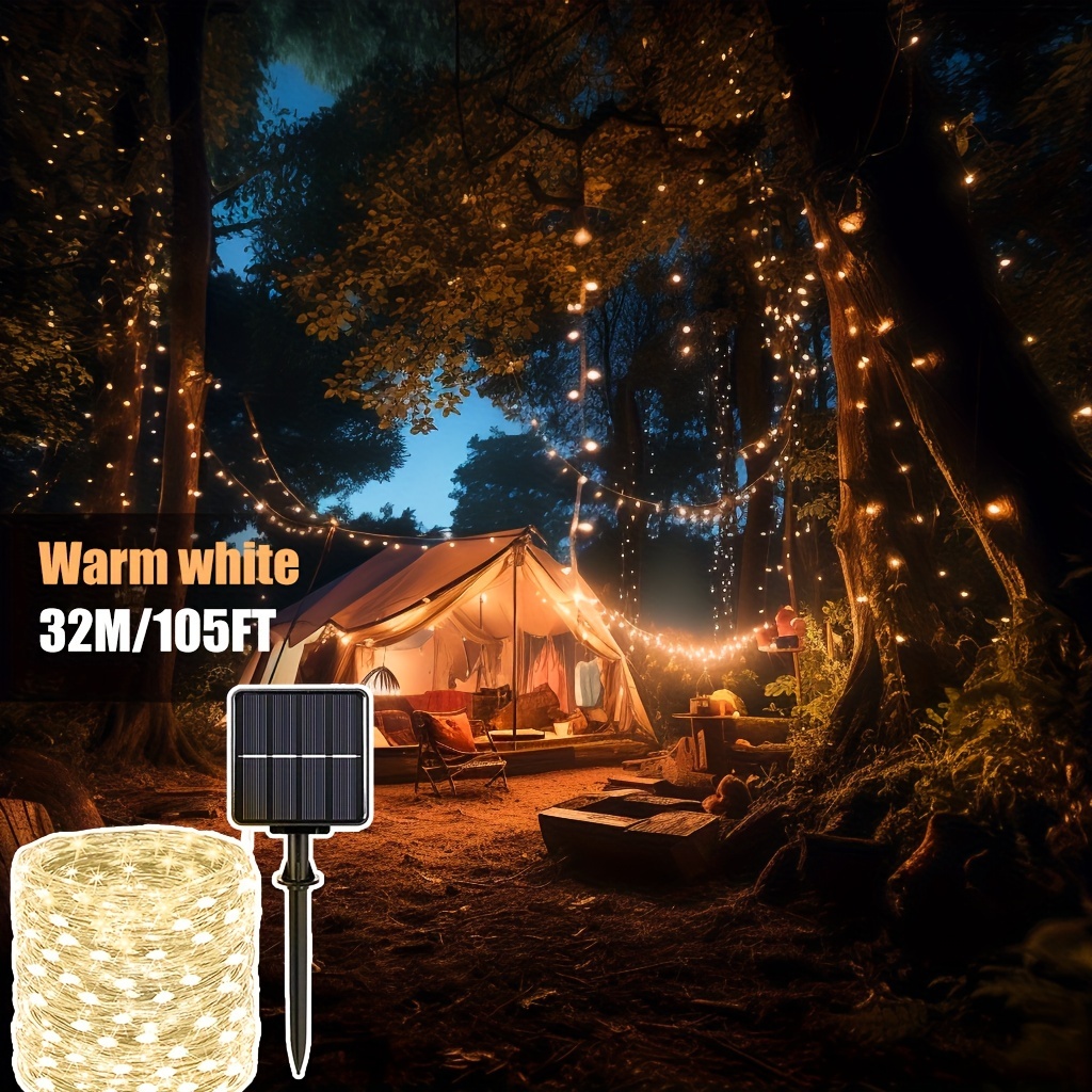 Outdoor Camping Lights, Solar String Lights