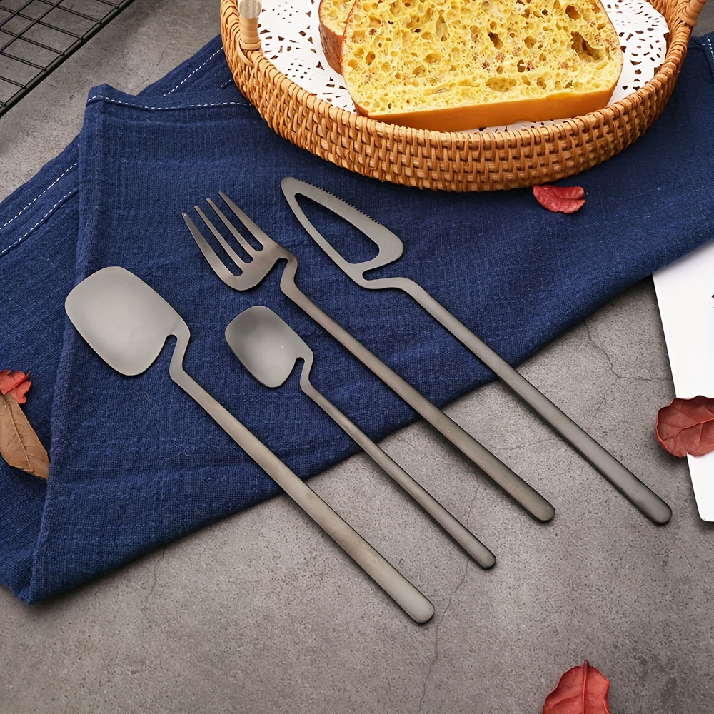 32pcs stainless steel cutlery set for 8     knife   teaspoon   dining kitchen use kitchen utensils creative hanging 304 Product details 7
