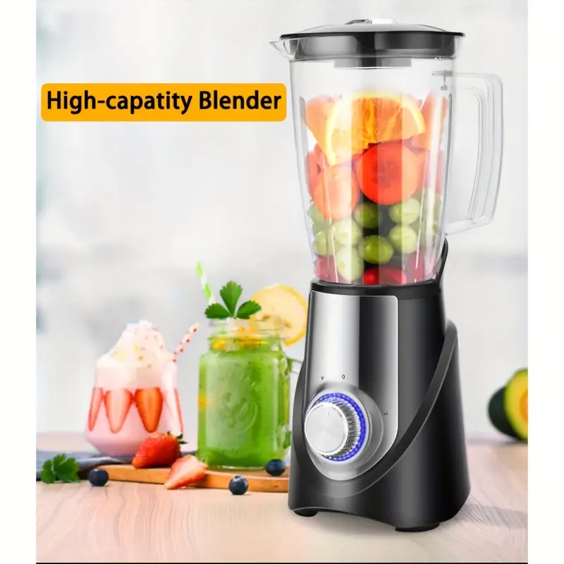 1pc electric blender powerful motor mixer electric grinder food processor vegetable chopper for shakes and smoothies kitchenware kitchen accessories kitchen stuff small kitchen appliance details 1