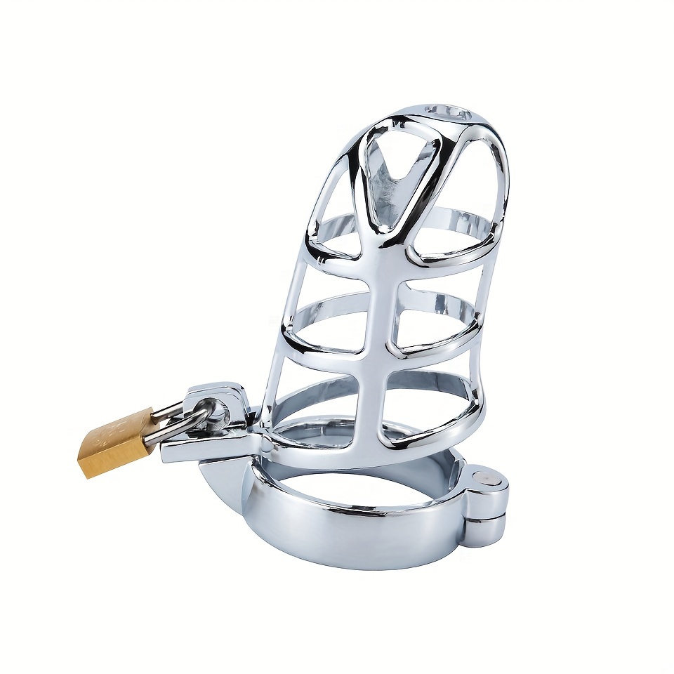 Sissy Small Chastity Cage Male Inverted Chastity Cage with Screw Lock Steel  Ring