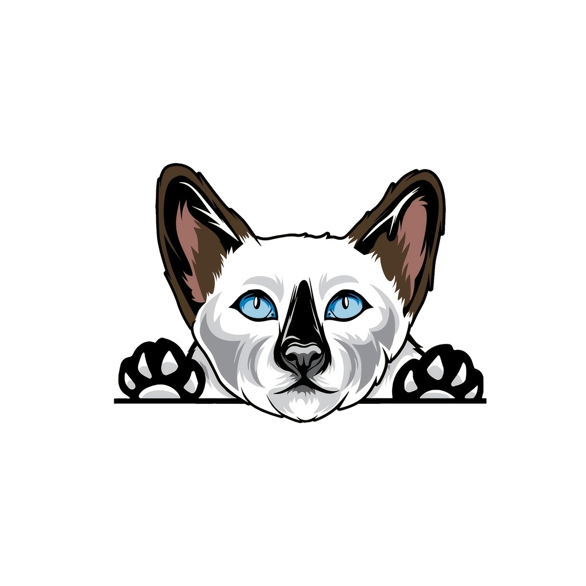 The Siamese Cat Sticker