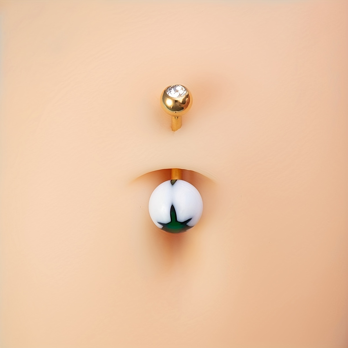 Diy belly button on sale ring