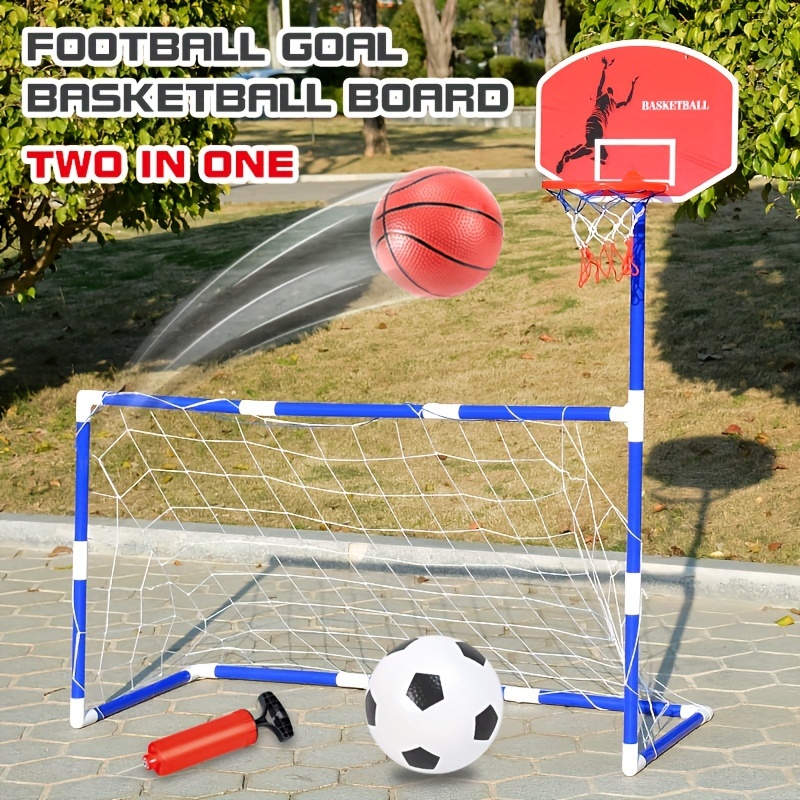 Mini extérieur intérieur enfants enfants football football buts post ball  net pour enfant cadeau d'anniversaire en plastique 44cm 1pcs
