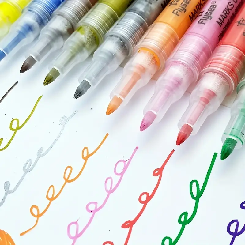 15 Colors Brush Marker Pens For Coloring Books Fine Tip - Temu