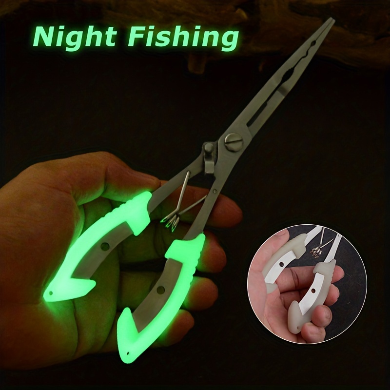 Multifunctional Lure Fishing Plier Luminous Handle Long Wire - Temu