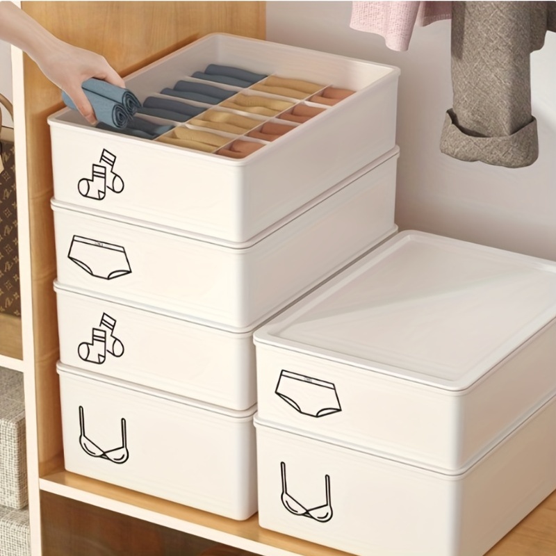 Underwear Storage Box Plastic Storage Organizer - Temu