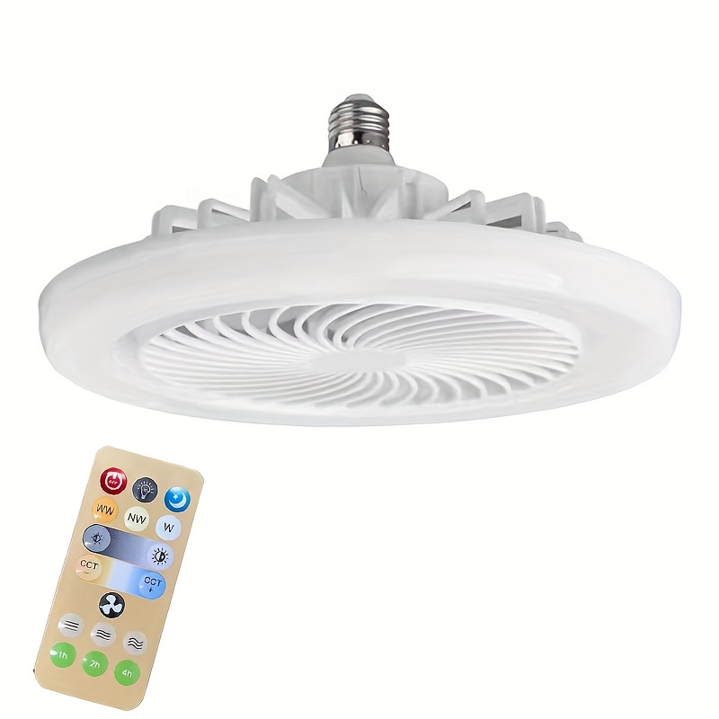 1pc 2 in 1 led fan light led light bead e27 screw fan light remote control wall control bedroom light fan light removable light head fan light details 10