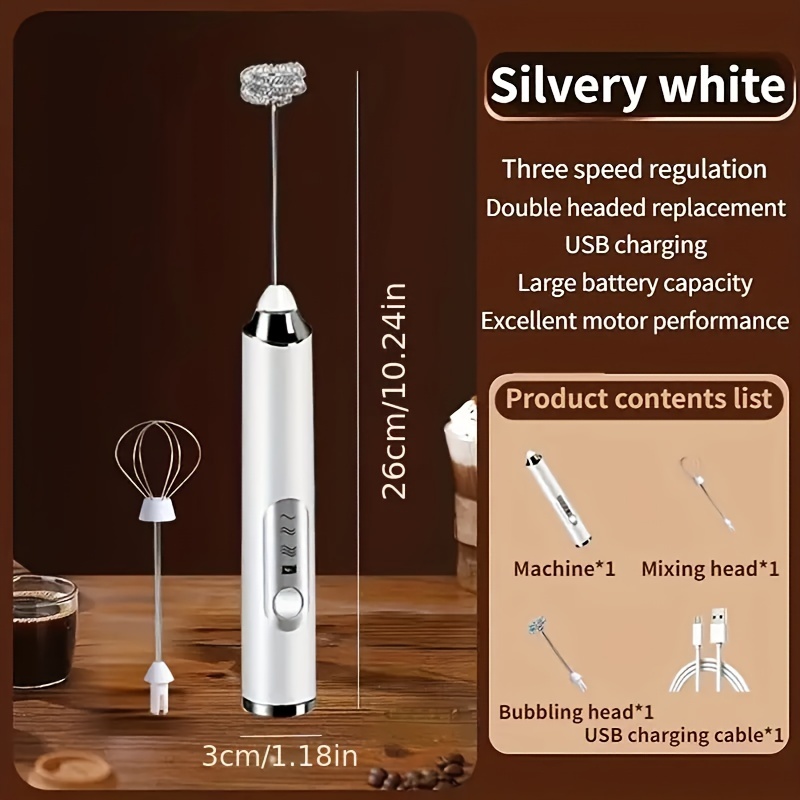 Milk Frother Electric Egg Beater USB Charging Mixer for Coffee Drink P –  Tangosilverhorse