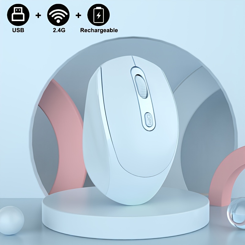 wireless mouse office mouse rechargeable mouse dual mode mouse portable silent mouse for laptop desktop tablet