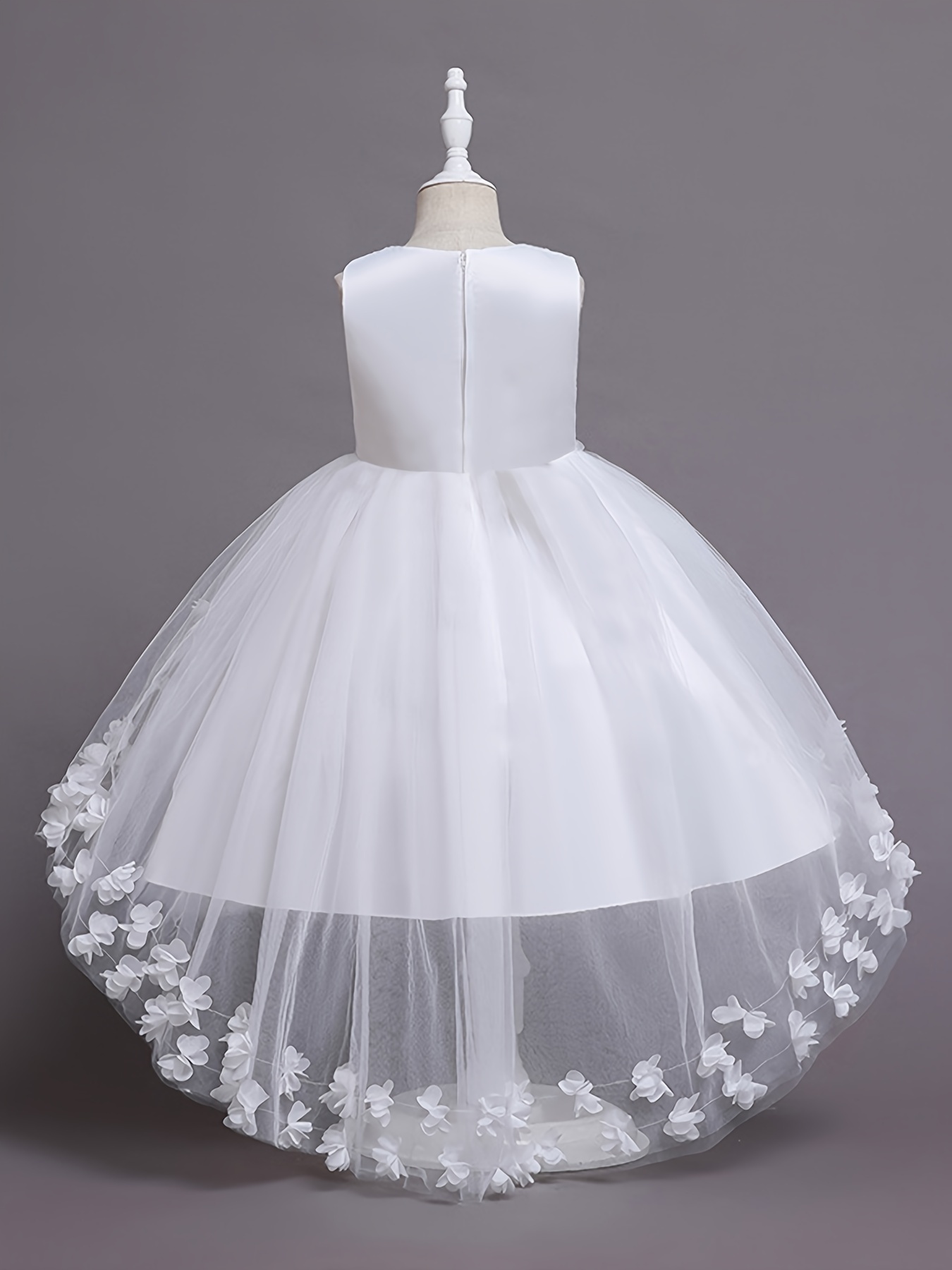 beads appliques design girls formal dress trailing fluffy - Temu Morocco